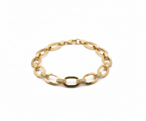 Pulsera de Eslabones Largos y Texturizados