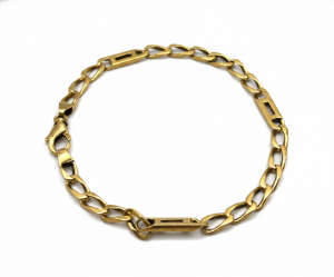 Pulsera de Eslabones Ovalados Largos y Macizos